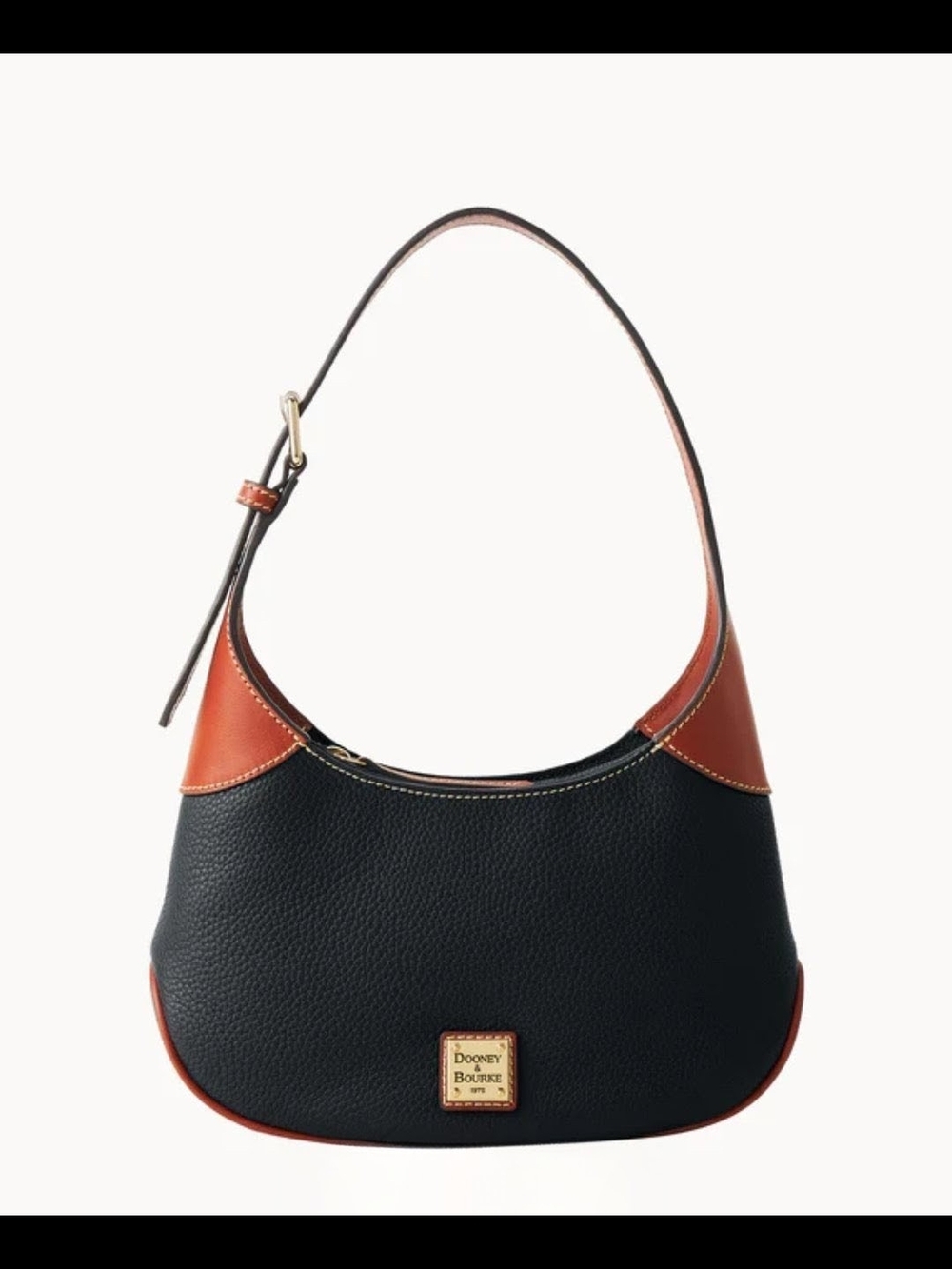 NWT! Dooney & Bourke Pebble Grain Hobo in BLACK